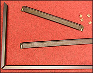 Picture of the parts that make up the picture frame.