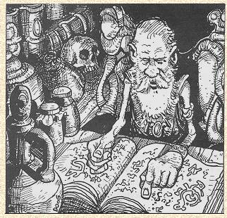 [A mage studies]