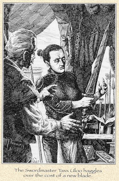 [Haggling over a sword.]